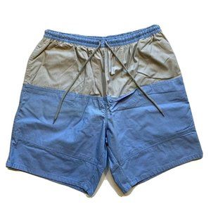Van Heusen Board Shorts Swim Trunks Mens L (38-40)‎ Lined Color Block Surf Beach